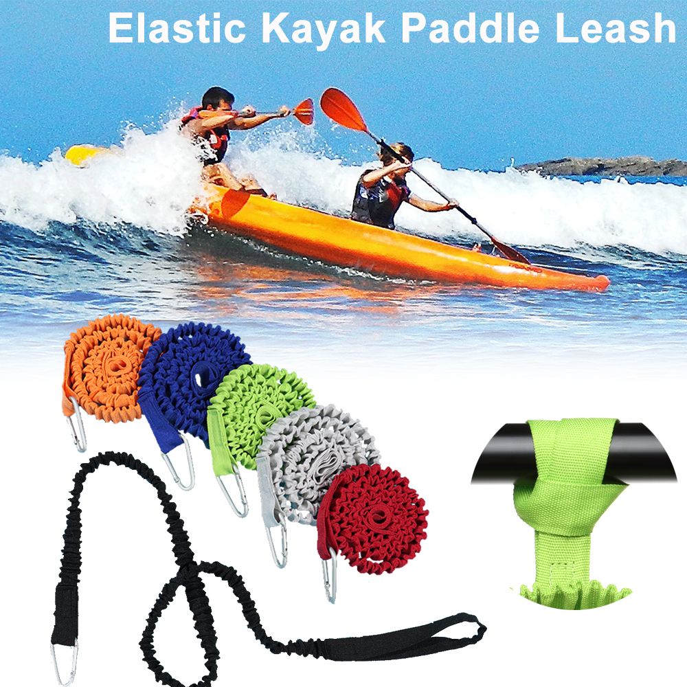 Adjustable Elastic Kayak Canoe - Fishing Kayak Paddle Leash review and price