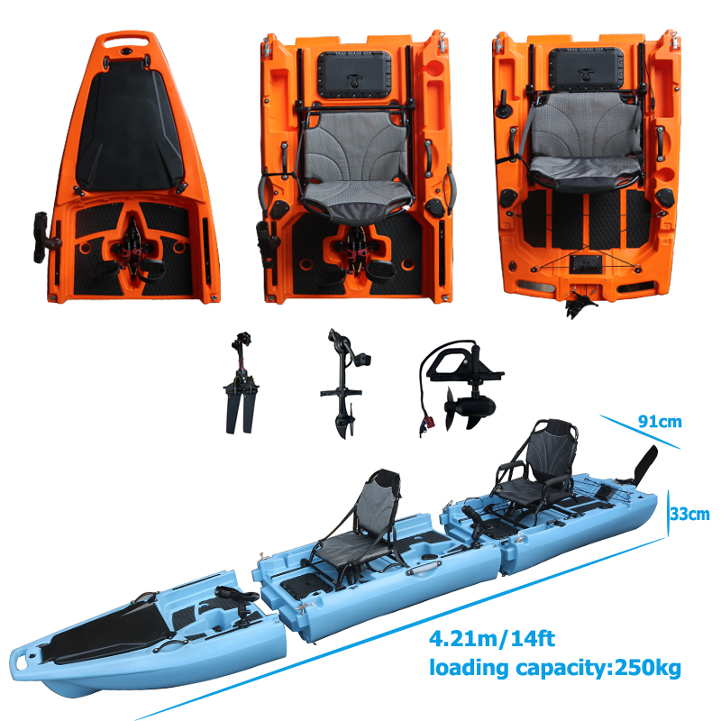 14FT 2 Person Detachable  Peda - Fishing Kayak Seat review and price