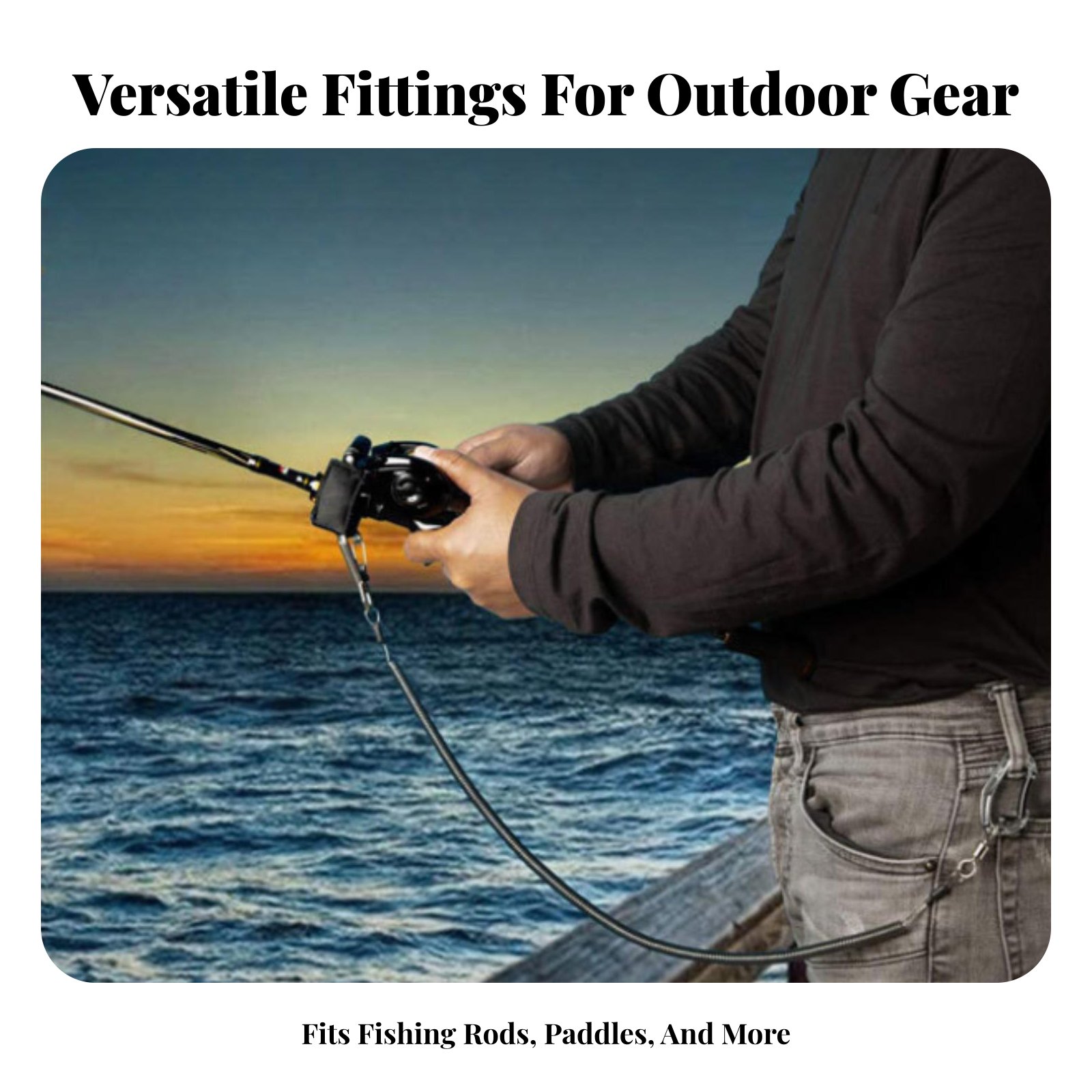 Retractable Rod Leash Adjustab - Fishing Kayak Paddle Leash review and price